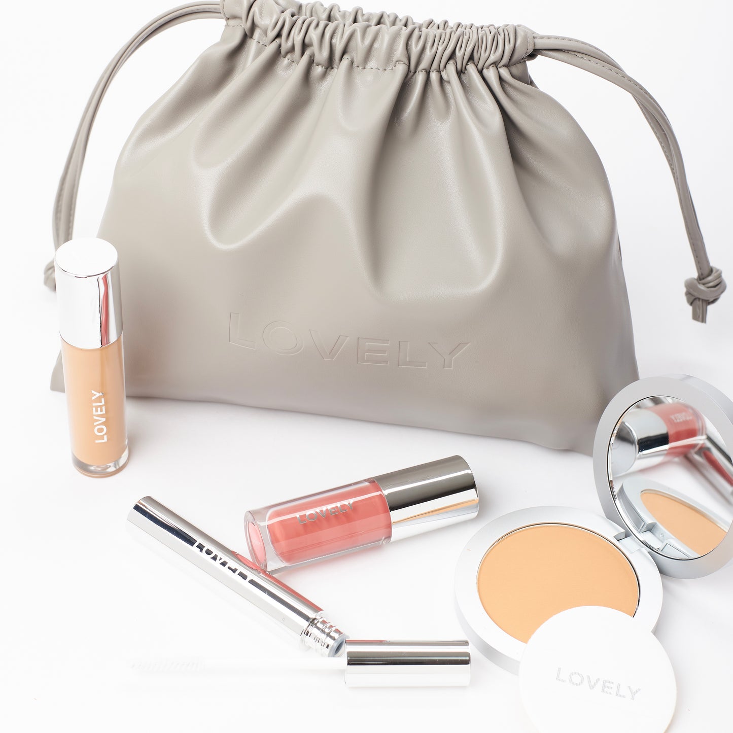 Cocoon Bag Leather Drawstring