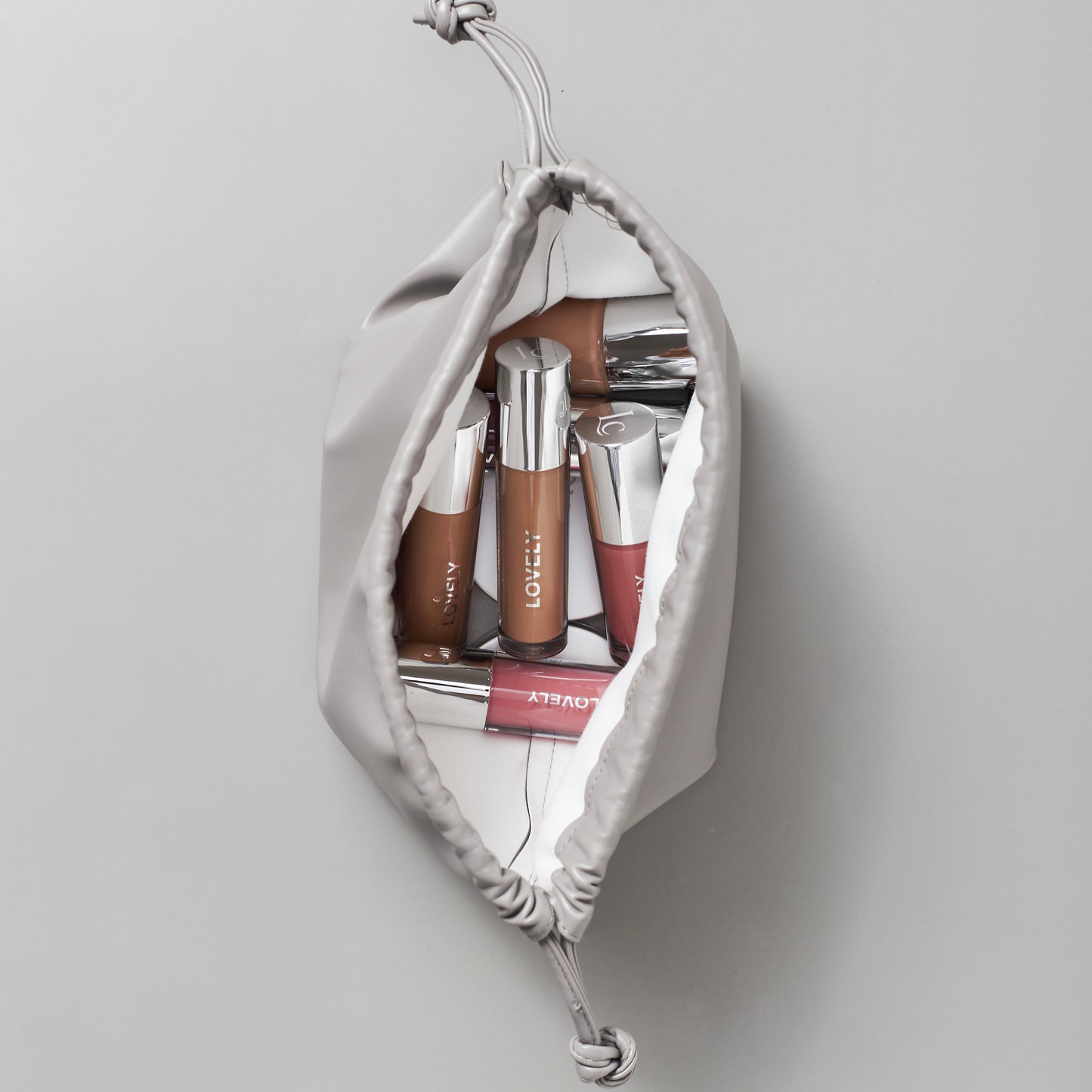 Cocoon Bag Leather Drawstring