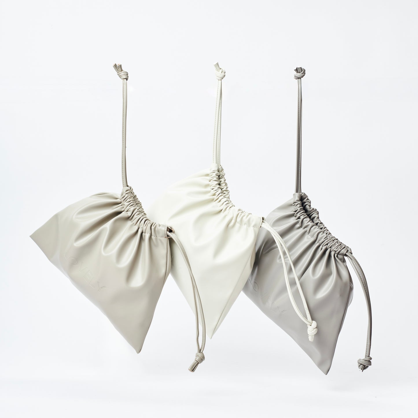 Cocoon Bag Leather Drawstring