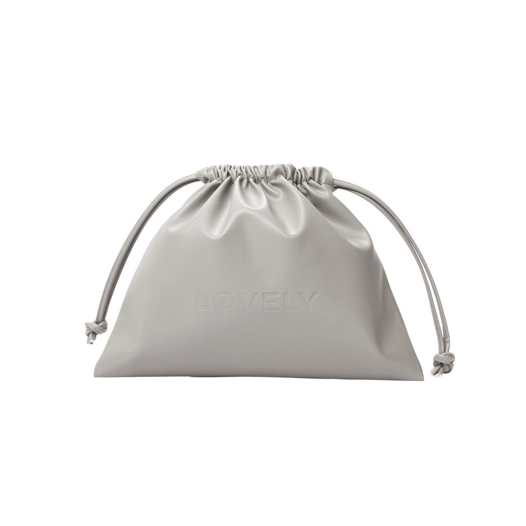 Cocoon Bag Leather Drawstring
